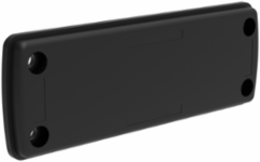 Cable Entry Blind Cover, 55 x 126 x 12 mm, Black Plastic, IP66