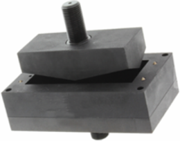 Cable Entry Blind Cover, 61x137x50mm, Black, Mild Steel