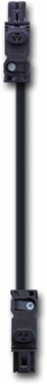 Compact LED Light Through Wire 1000mm Black Plastic UL