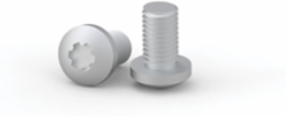 Screws For Clip-On Cage Nuts, CNS, 12x12x12mm, Zinc Plated, Mild Steel, M6