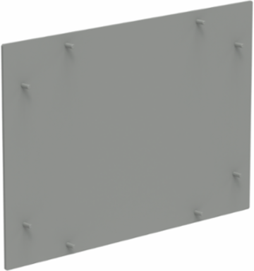 Replacement Front Plate for Concept HMI, fits 320x350mm, Lt Gray, Aluminum