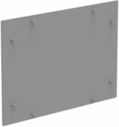 Replacement Front Plate for Concept HMI, fits 420x450mm, Lt Gray, Aluminum