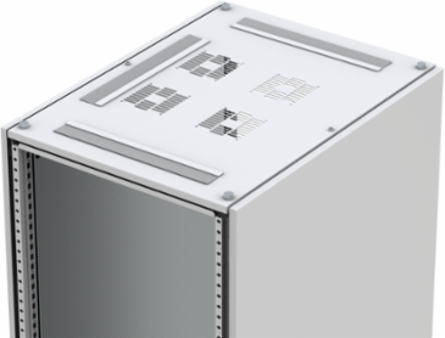 Cable Roof Plate 600x800mm Mild Steel, Powder Coated, Light Gray