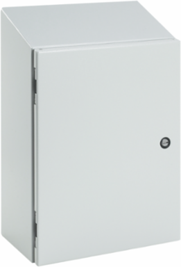 Concept Sloped-Top Enclosure 16.00x16.00x8.00 in, IP66, Mild Steel