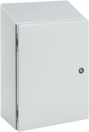 Concept Sloped-Top Enclosure 16.00x16.00x8.00 in, IP66, Mild Steel