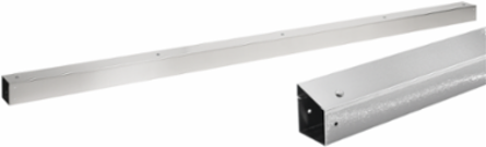 Straight Section CleanTray, 2.00x2.00x120.00, Brushed, SS304