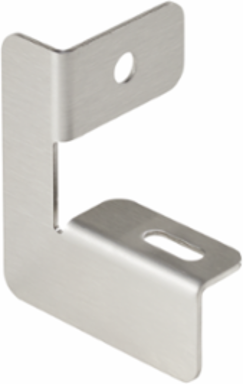 L-Bracket CleanTray 2 Inch x 2 Inch, Brushed Stainless Steel, 3.3 lbs