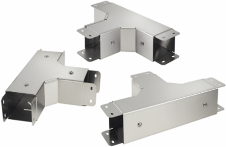 90-Degree Tee CleanTray Top Cover, 3 Inch x 3 Inch, Stainless Steel, Brushed Finish