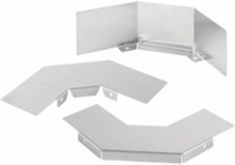 CleanTray 90-Degree Elbow Divider, 4 Inch x 4 Inch, Brushed SS304