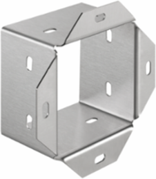 Enclosure Adapter CleanTray 6 Inch x 6 Inch Brushed SS304