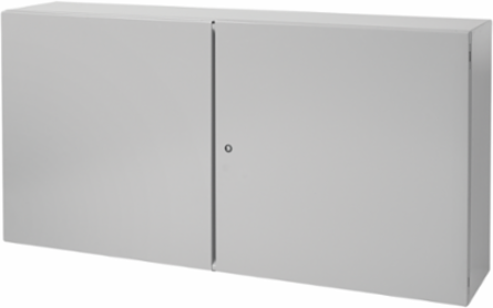 Concept Two-Door Enclosure 36x42x16 Inch, Gray, Steel, NEMA Type 12, Weight 152 lbs
