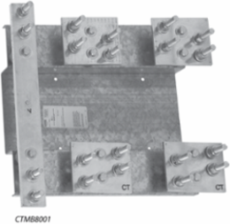 3-Phase CT Mounting Base, 800 Amp, Steel, 3 CT Provision, 35 lb