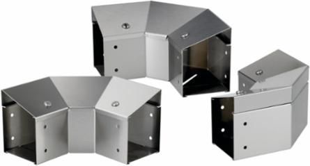 90-Degree Elbow Clean Tray, 4 Inch x 4 Inch, Stainless Steel, Brushed Finish