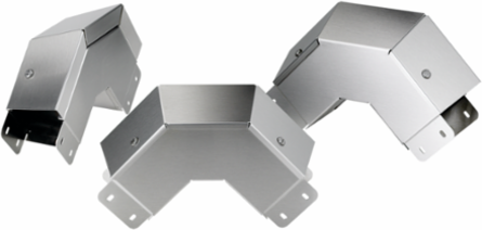 90-Degree Elbow CleanTray Outside Cover, 4 Inch x 6 Inch, Brushed SS304
