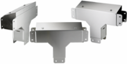 CleanTray 90-Degree Tee Outside Cover Sloped, 4 Inch x 6 Inch, Brushed SS304