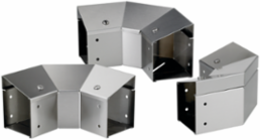 90-Degree Elbow Clean Tray Top Cover Sloped Inward 6 Inch x 6 Inch, SS304 Brushed