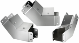CleanTray 45-Degree Elbow Inside Cover, 6 Inch x 6 Inch, Stainless Steel, Brushed