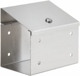 Straight Section Splice Sloped Top Perforated CT, 6.00x6.00, Brushed, SS304