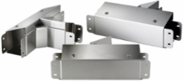 90-Degree Tee CleanTray Top Cover Sloped Outward, 6 Inch x 6 Inch, Stainless Steel