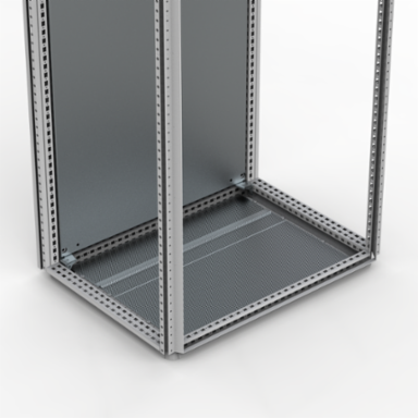Ventilated Bottom Plate, CVB, 23x1200x600mm, Galvanized, Mild steel