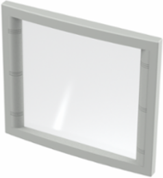Concept Fixed Window Kit, Type 4, Gray Aluminum, Fits 310x360mm, IP66