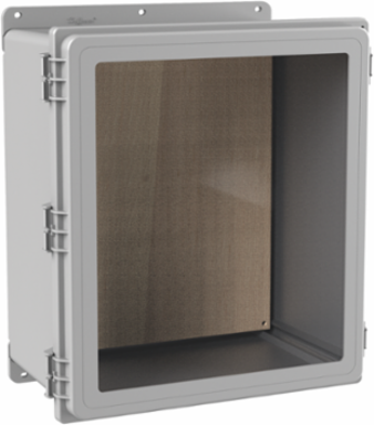 PolyPro WiFi Type 4X Window Door, 16.12x14.01x8.35, Lt Gray, Polyester