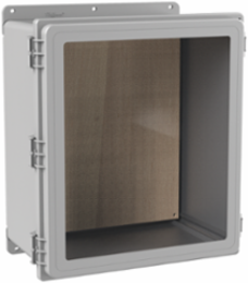 PolyPro WiFi Type 4X Window Door, 16.12x14.01x8.35, Lt Gray, Polyester