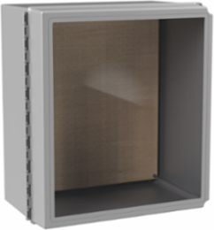Hinge-Cover WiFi Enclosure, 18 x 16 x 10 Inch, Fiberglass, NEMA 4X