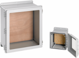 PolyPro WiFi Type 4X Window Door, 6.12x6.12x4.38, Lt Gray, Polyester