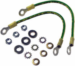 Bonding and Grounding Kit, Copper, 2 Inch Thickness, Yellow/Green