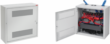 D-Box Type 1 Cabinet 24 Inch x 24 Inch x 12 Inch Steel Lt Gray