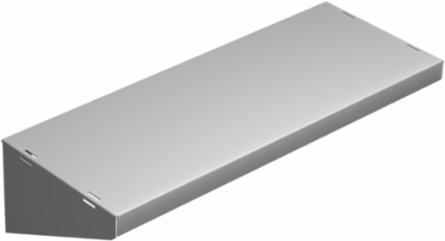 Shelf D-Box, 24.00x8.00, Lt Gray, Steel