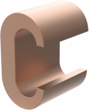 Heavy-Duty C-Taps, Run 2/2 Tap 2/2, Copper, 1 lb, Electroplated Finish