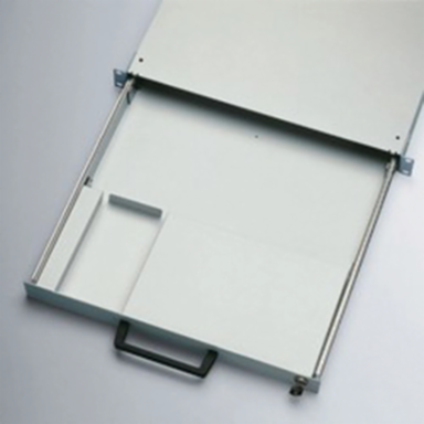 Keyboard Tray 1U, 32 x 16 Inch, Mild Steel, RAL 7035 Light Gray