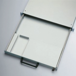 Keyboard Tray 1U, 32 x 16 Inch, Mild Steel, RAL 7035 Light Gray