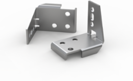 19 Inch Mounting Brackets for 800 mm Enclosures, Zinc Plated Steel, 3 mm Thickness