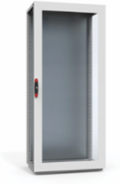 Glazed Door 78.03 x 39.09 x 0.66 Inch Mild Steel Light Gray