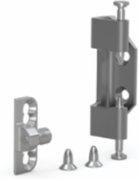 Door Mounting Kit, 75 x 27 x 22 mm, Zinc Plated Mild Steel, Single Door