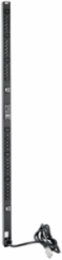 Rack- and Panel-Mount PDU 24 Rec 20A Twist, 62-in length, Black, Steel