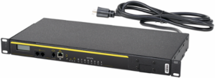 Switched PDU Outlet and Environmental Monitor, fits 19in rack, Black, Steel