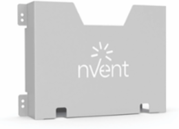 Document Pocket for Door, 10.69 x 27.36 x 2.76 Inch, Light Gray Mild Steel