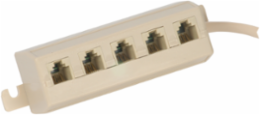 Splitter 5-Way, Beige, Plastic