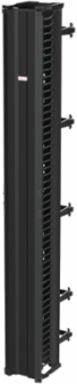 CableTek Vertical Cable Manager Double 10x96 Inch, Black Aluminum, 51 Rack Units