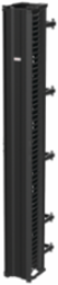 CableTek Vertical Cable Manager Double 10x96 Inch, Black Aluminum, 51 Rack Units
