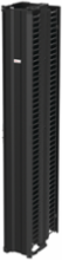 CableTek Vertical Cable Manager, 84 Inch x 11-1/4 Inch x 21-1/5 Inch, Aluminum, Black, 7 RU