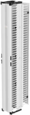 CableTek Vertical Cable Manager, 84 Inch x 11.25 Inch x 21.20 Inch, Aluminum, White