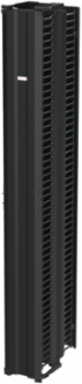 CableTek Vertical Cable Manager, 96 Inch x 11.25 Inch x 21.2 Inch, Black Aluminum