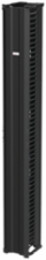 CableTek Vertical Cable Manager 10x96 Inch, Black Aluminum, 51 Rack Units