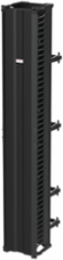 CableTek Vertical Cable Manager 12 x 84 Inch, Black Aluminum, 45 Rack Units