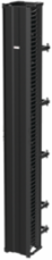 CableTek Vertical Cable Management, 12 Inch x 108 Inch, Aluminum, Rack Height 9U